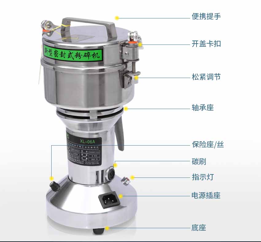 小型家用粉碎機(jī)結(jié)構(gòu)